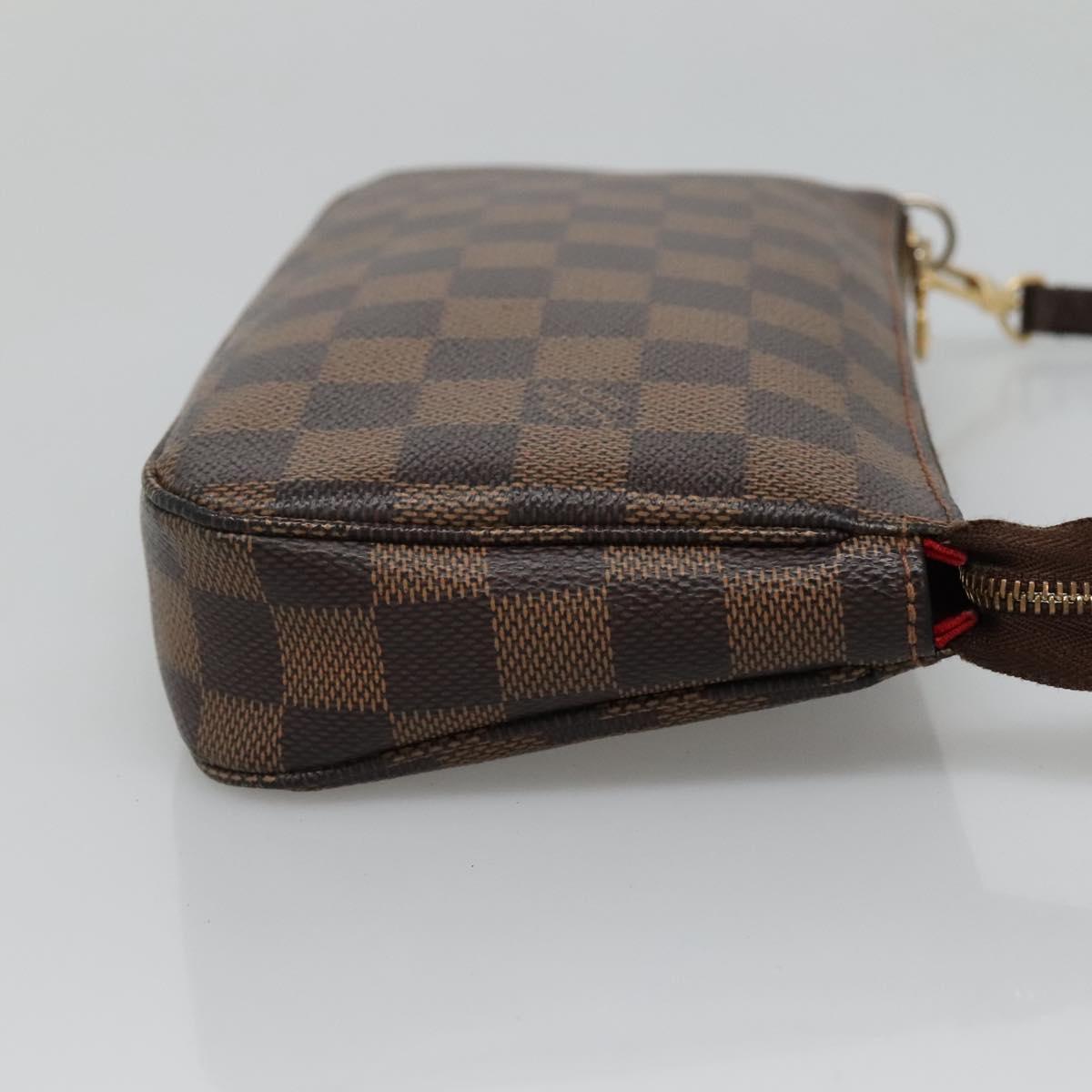 LOUIS VUITTON Damier Ebene Pochette Accessoires Pouch N41206 LV Auth 118915