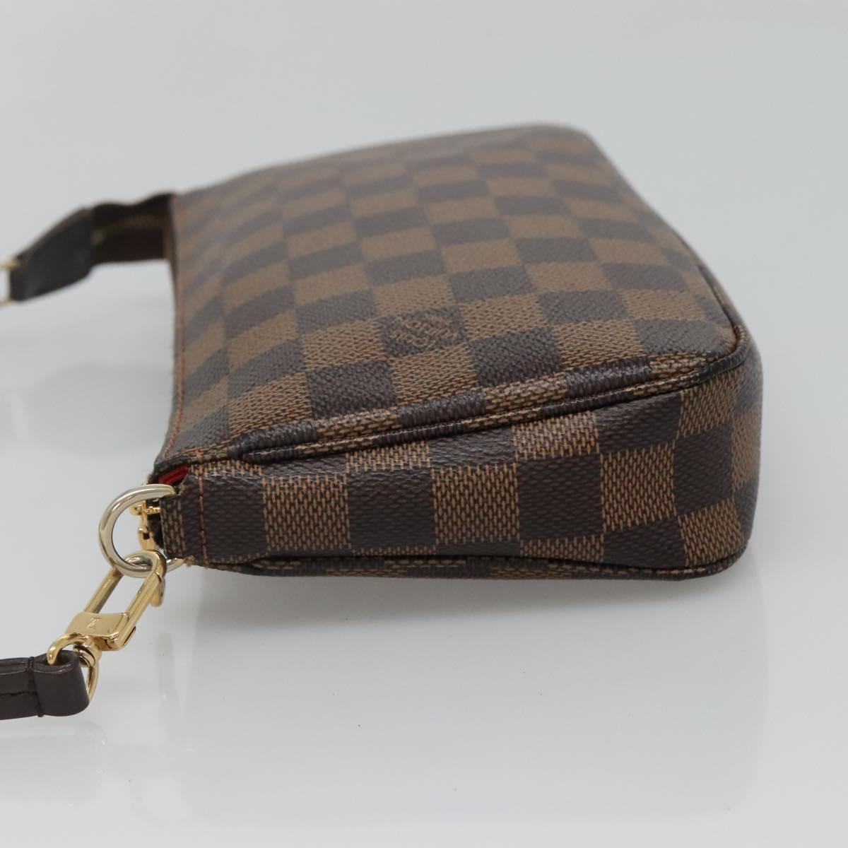 LOUIS VUITTON Damier Ebene Pochette Accessoires Pouch N41206 LV Auth 118915