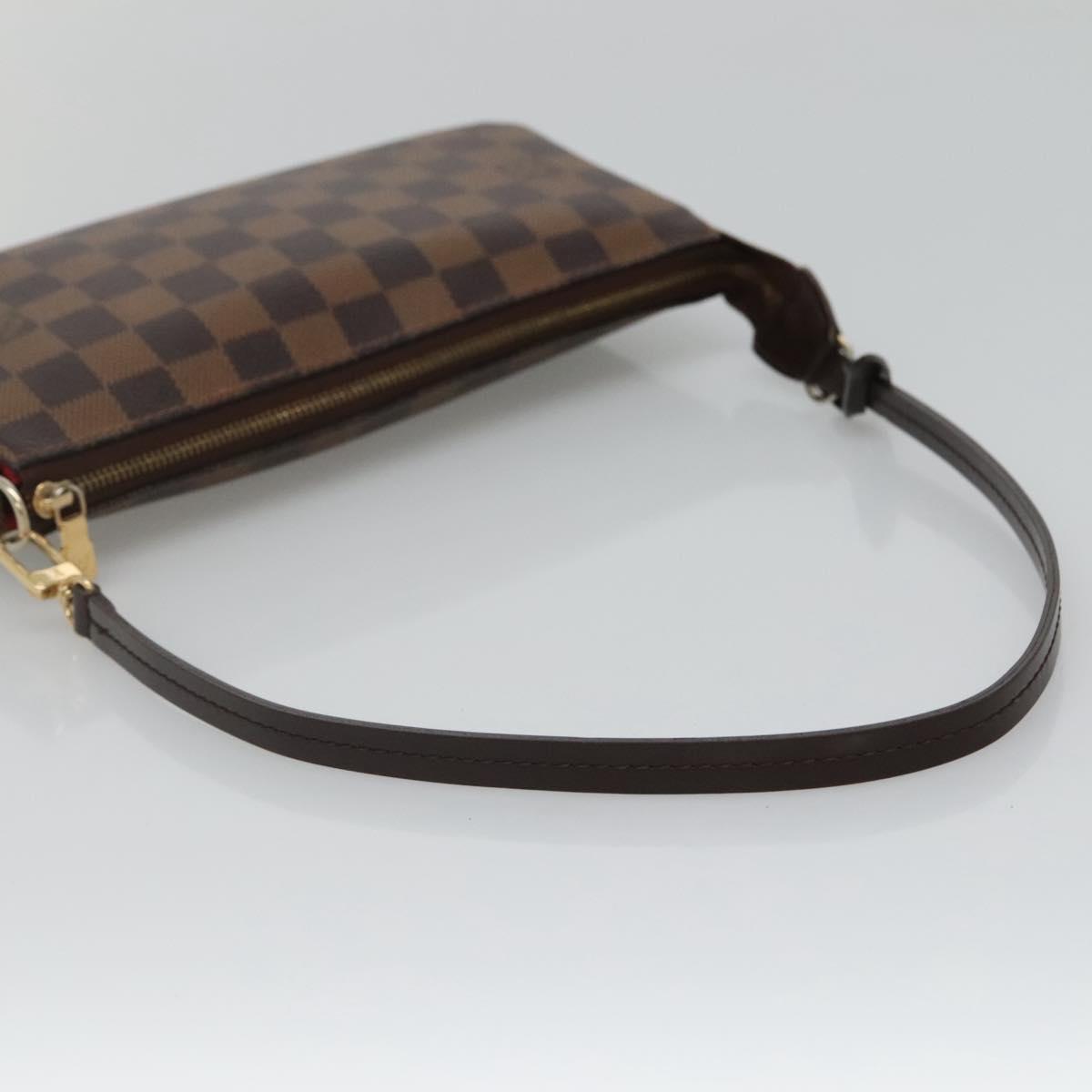 LOUIS VUITTON Damier Ebene Pochette Accessoires Pouch N41206 LV Auth 118915