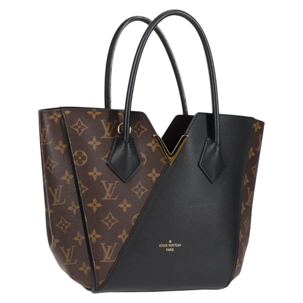 LOUIS VUITTON Monogram Kimono PM Tote Bag 2way Black M41855 LV Auth 118925M