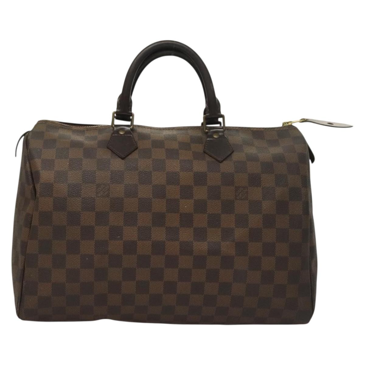 LOUIS VUITTON Damier Ebene Speedy 30 Hand Bag N41364 LV Auth 118939