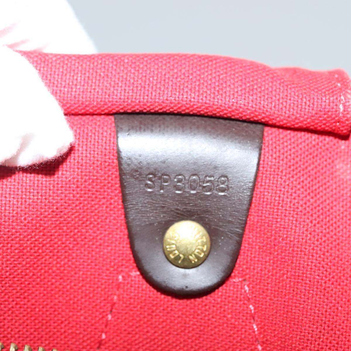 LOUIS VUITTON Damier Ebene Speedy 30 Hand Bag N41364 LV Auth 118939
