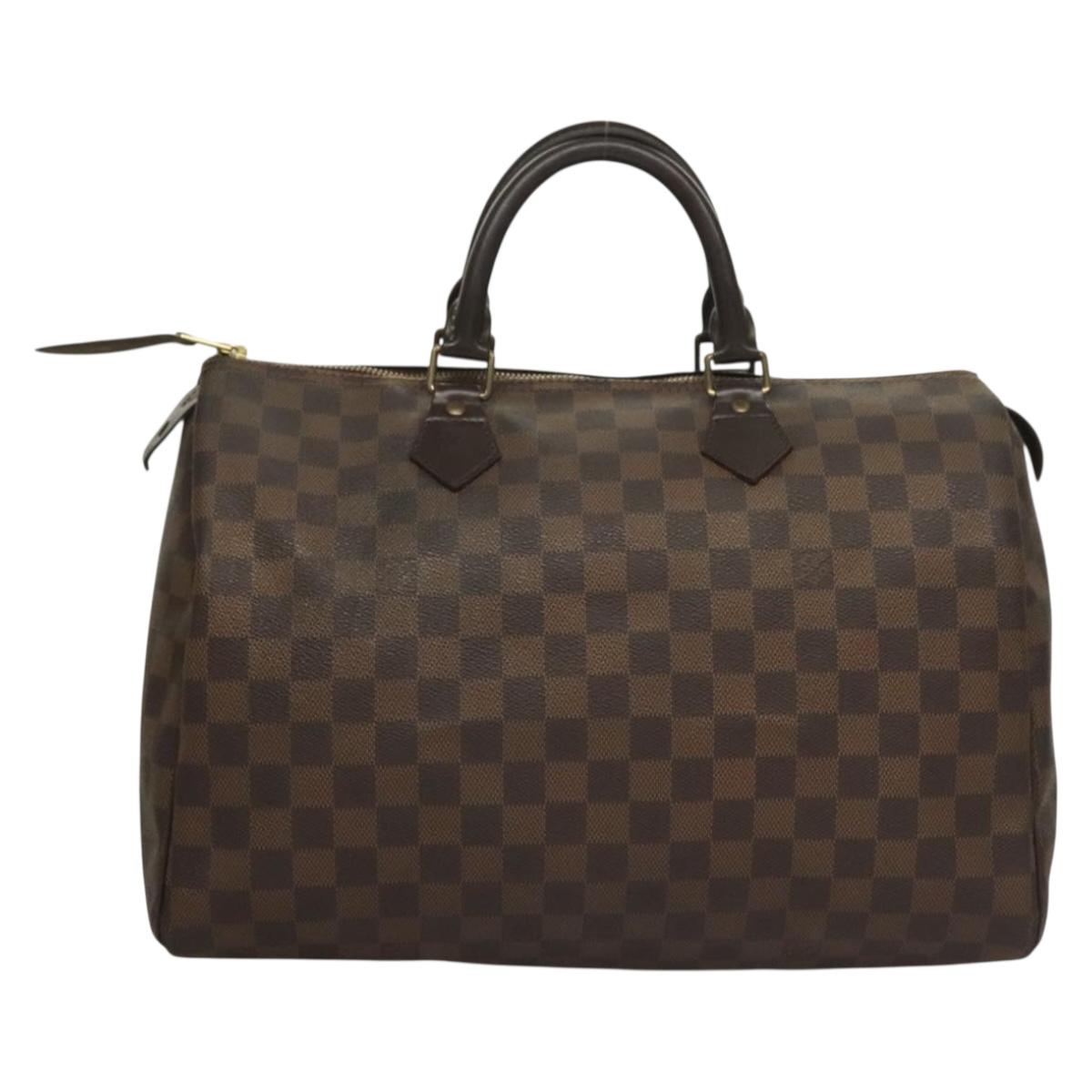LOUIS VUITTON Damier Ebene Speedy 30 Hand Bag N41364 LV Auth 118939