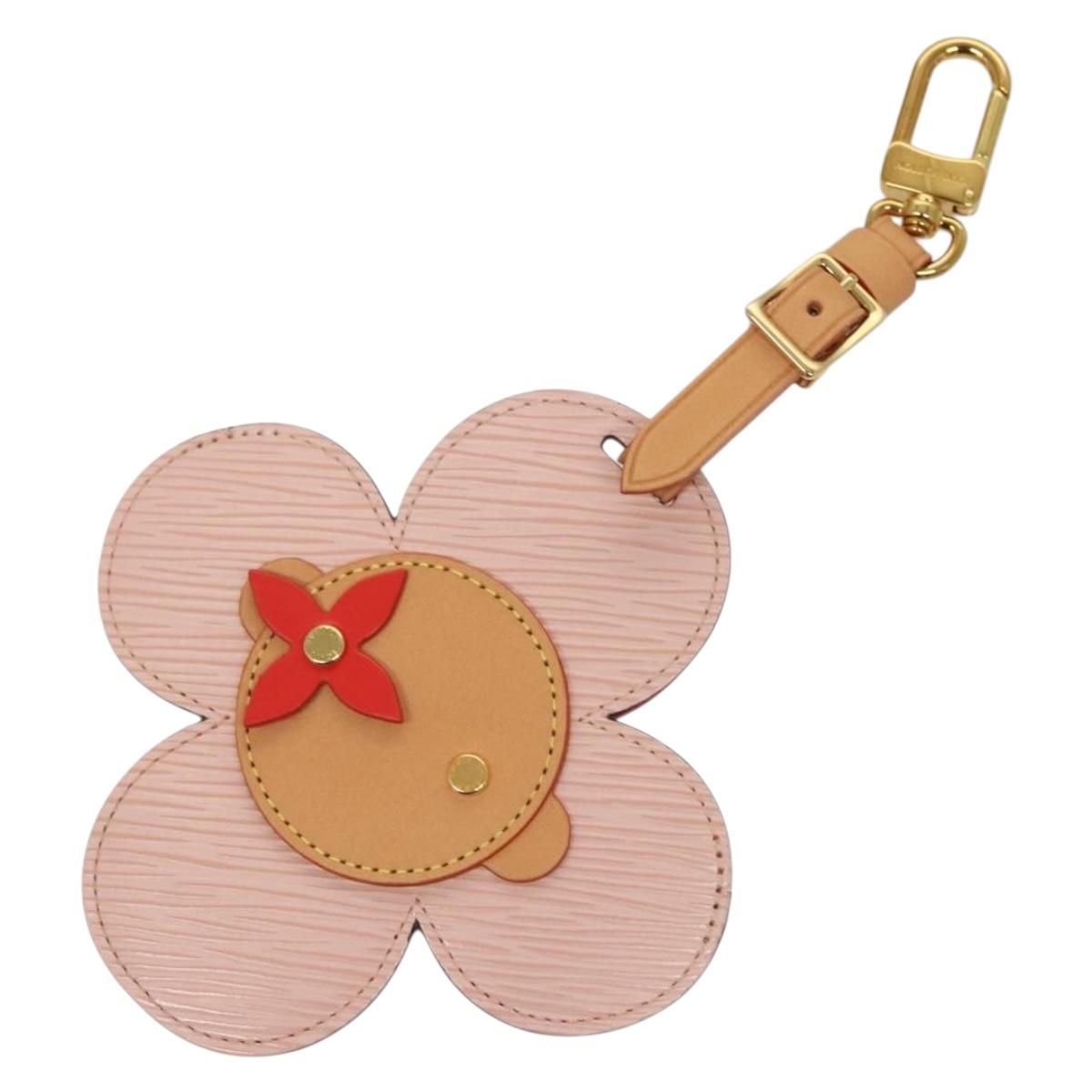 LOUIS VUITTON Epi Bijoux Sac Tag Vivienne Bag Charm Pink M69572 LV Auth 118950M