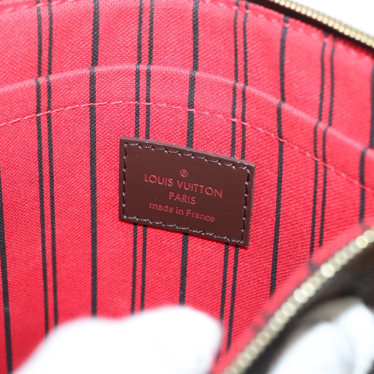 LOUIS VUITTON Damier Ebene Neverfull MM Pouch Accessory Pouch LV Auth 118952