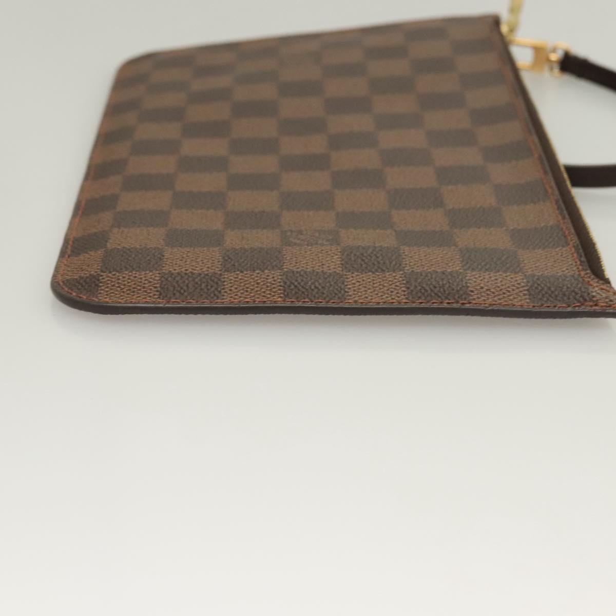 LOUIS VUITTON Damier Ebene Neverfull MM Pouch Accessory Pouch LV Auth 118952