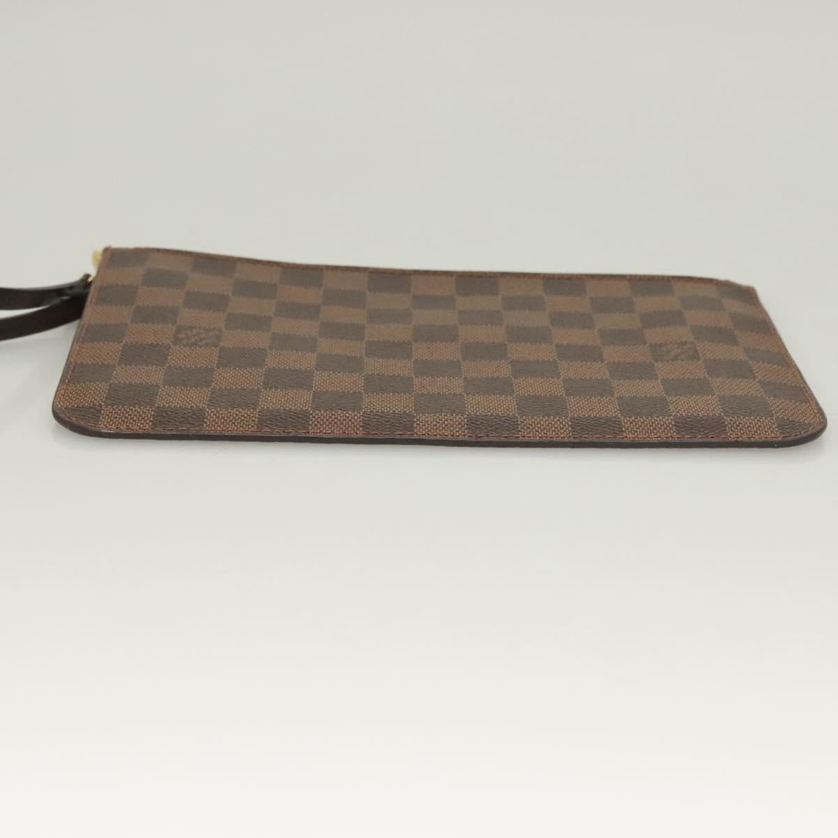 LOUIS VUITTON Damier Ebene Neverfull MM Pouch Accessory Pouch LV Auth 118952