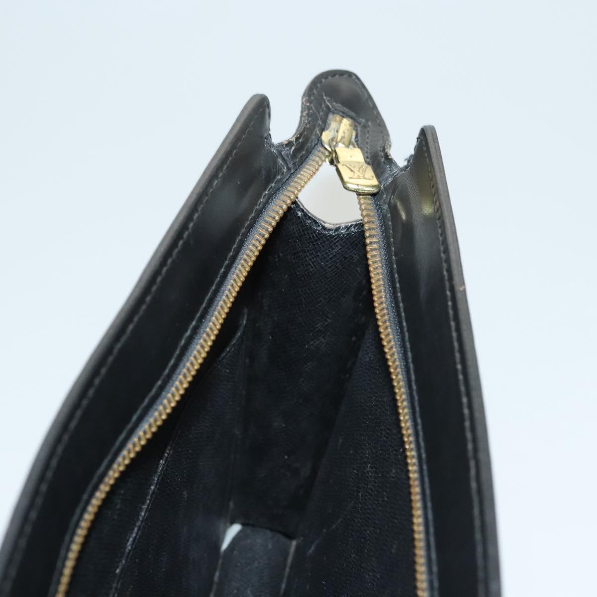 LOUIS VUITTON Epi Pochette Homme Clutch Bag Black Noir M52522 LV Auth 119003