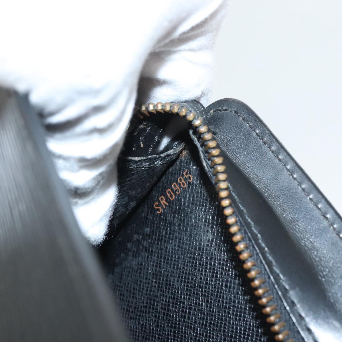 LOUIS VUITTON Epi Pochette Homme Clutch Bag Black Noir M52522 LV Auth 119003