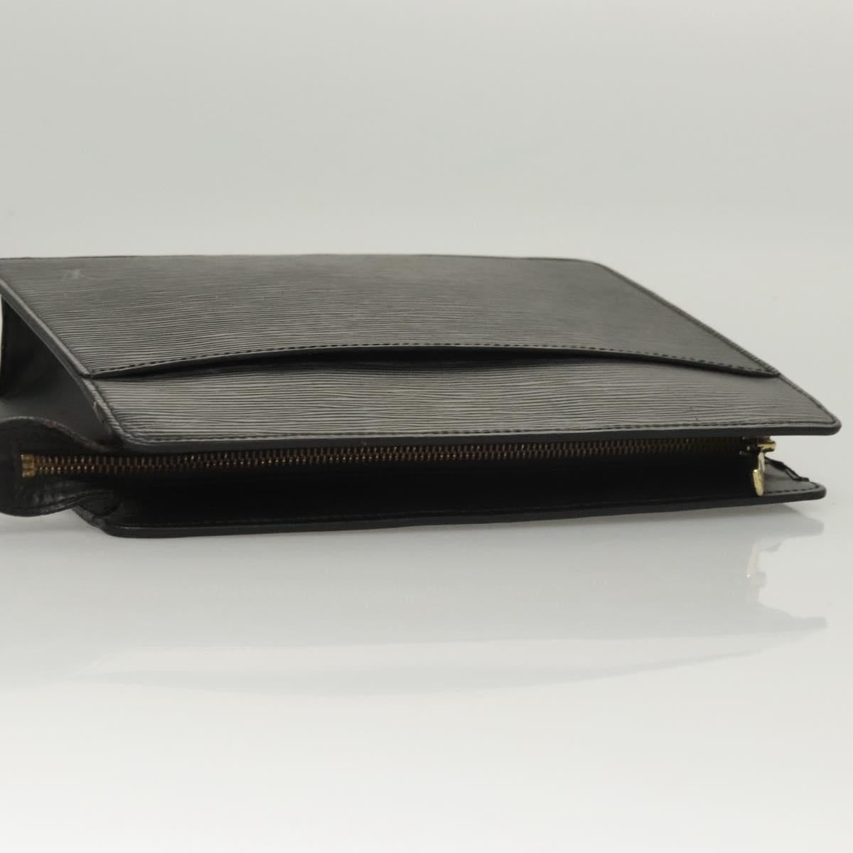 LOUIS VUITTON Epi Pochette Homme Clutch Bag Black Noir M52522 LV Auth 119003