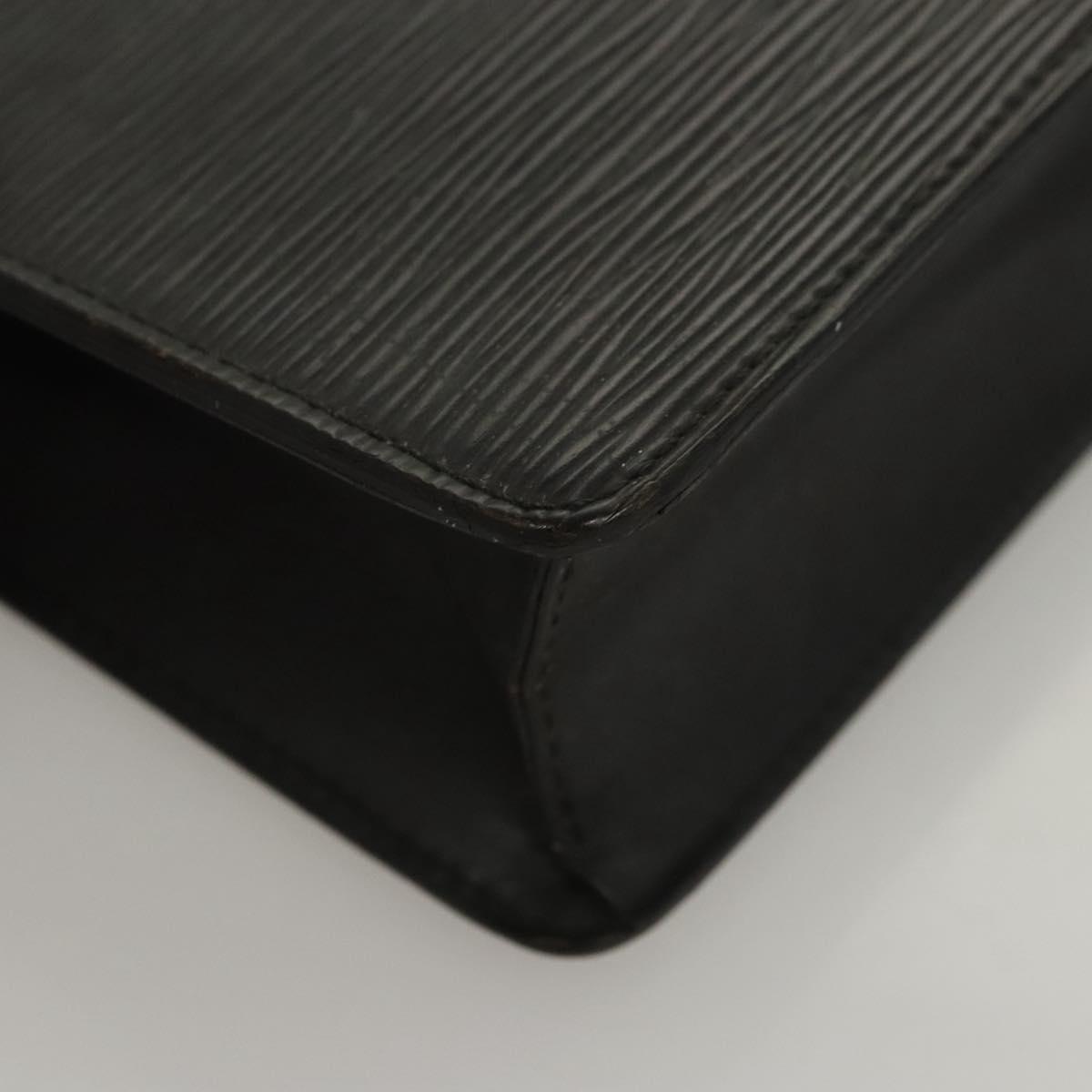 LOUIS VUITTON Epi Pochette Homme Clutch Bag Black Noir M52522 LV Auth 119003