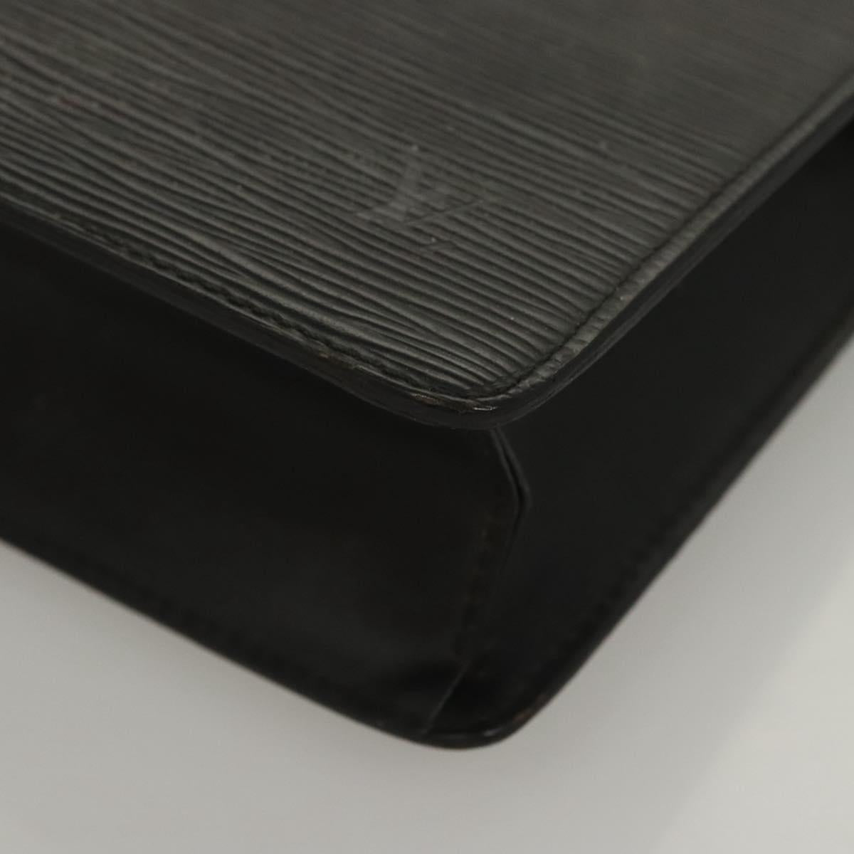 LOUIS VUITTON Epi Pochette Homme Clutch Bag Black Noir M52522 LV Auth 119003