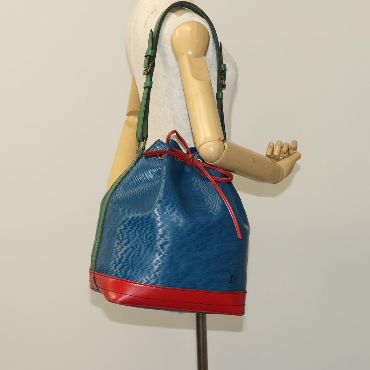 LOUIS VUITTON Epi Toriko Color Noe Bag Red Blue Green M44084 LV Auth 119021
