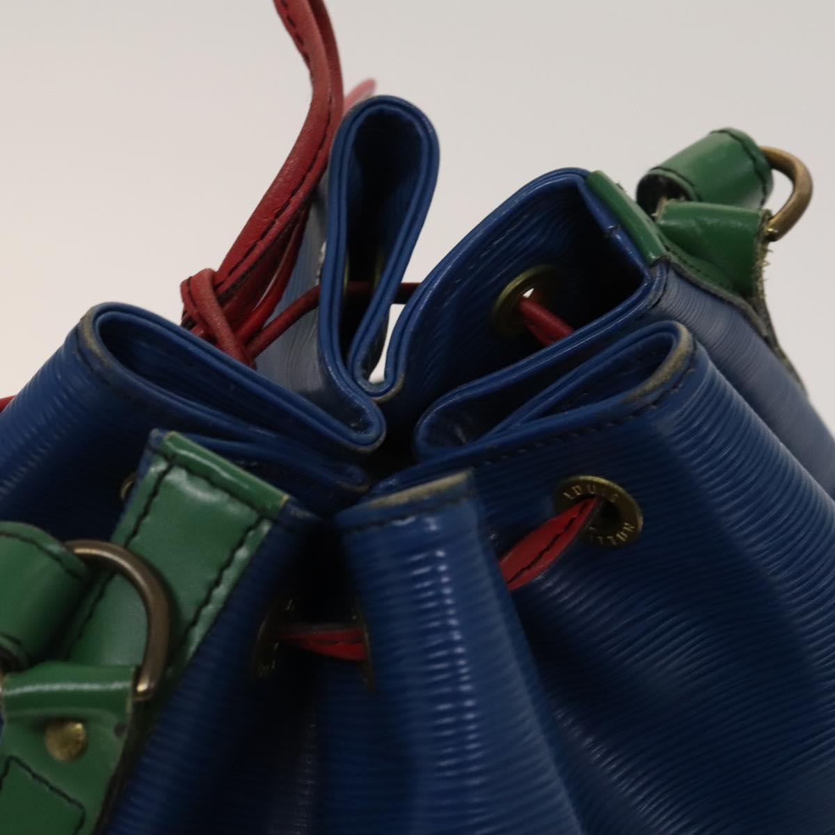 LOUIS VUITTON Epi Toriko Color Noe Bag Red Blue Green M44084 LV Auth 119021