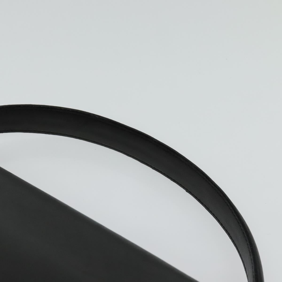 Salvatore Ferragamo Hand Bag Leather 2way Black Gold Auth 119032