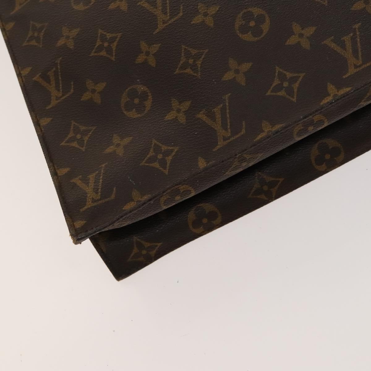 LOUIS VUITTON Monogram Sac Plat Hand Bag M51140 LV Auth 119040