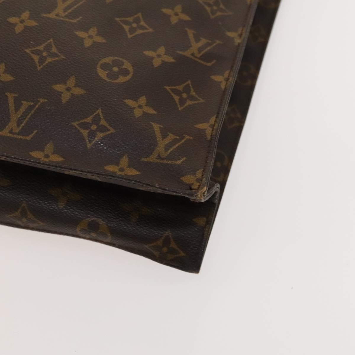 LOUIS VUITTON Monogram Sac Plat Hand Bag M51140 LV Auth 119040