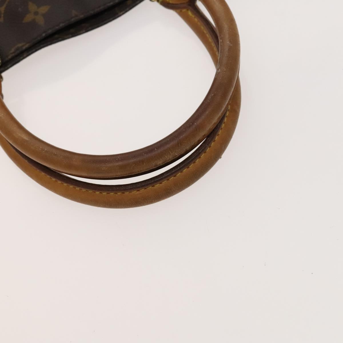 LOUIS VUITTON Monogram Sac Plat Hand Bag M51140 LV Auth 119040