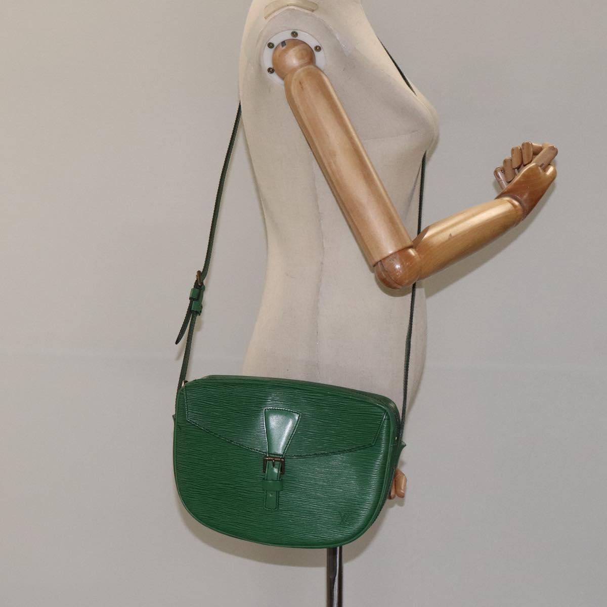 LOUIS VUITTON Epi Jeune Fille MM Shoulder Bag Green M52154 LV Auth 119058