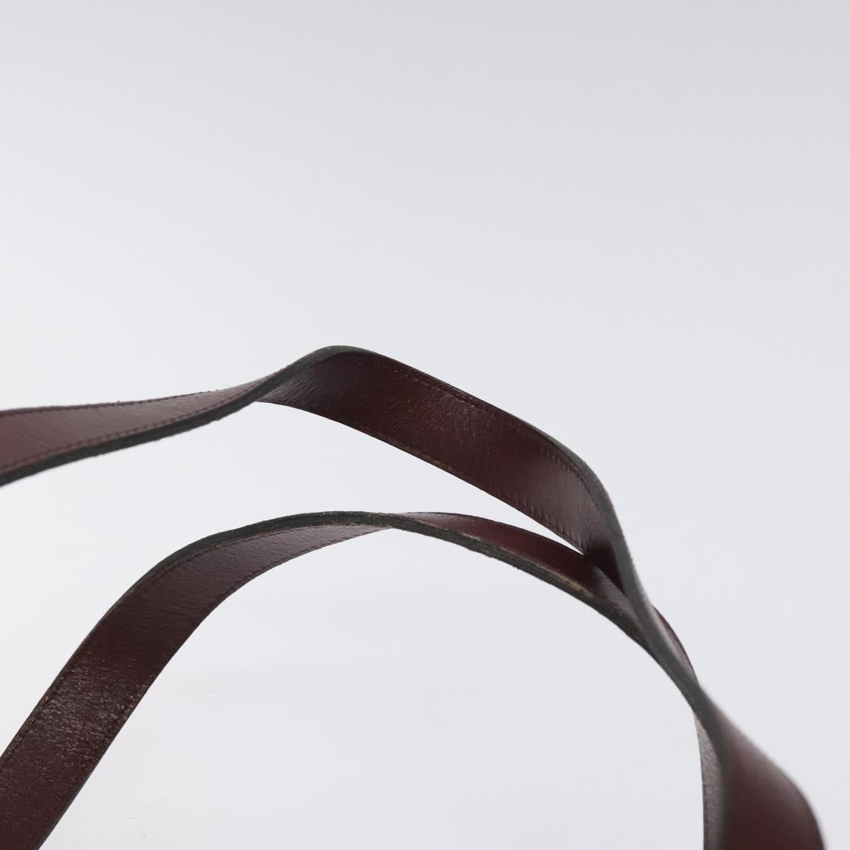 Christian Dior Trotter Canvas Hand Bag Red Gold Auth 119073