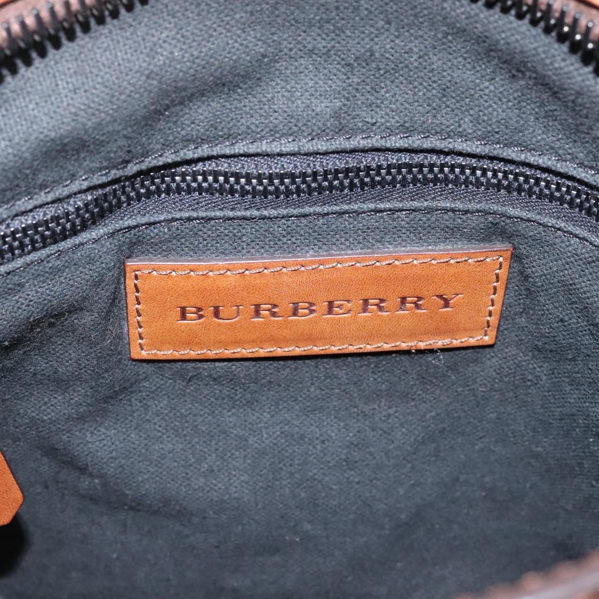 BURBERRY Nova Check Shoulder Bag PVC Beige Auth 119094