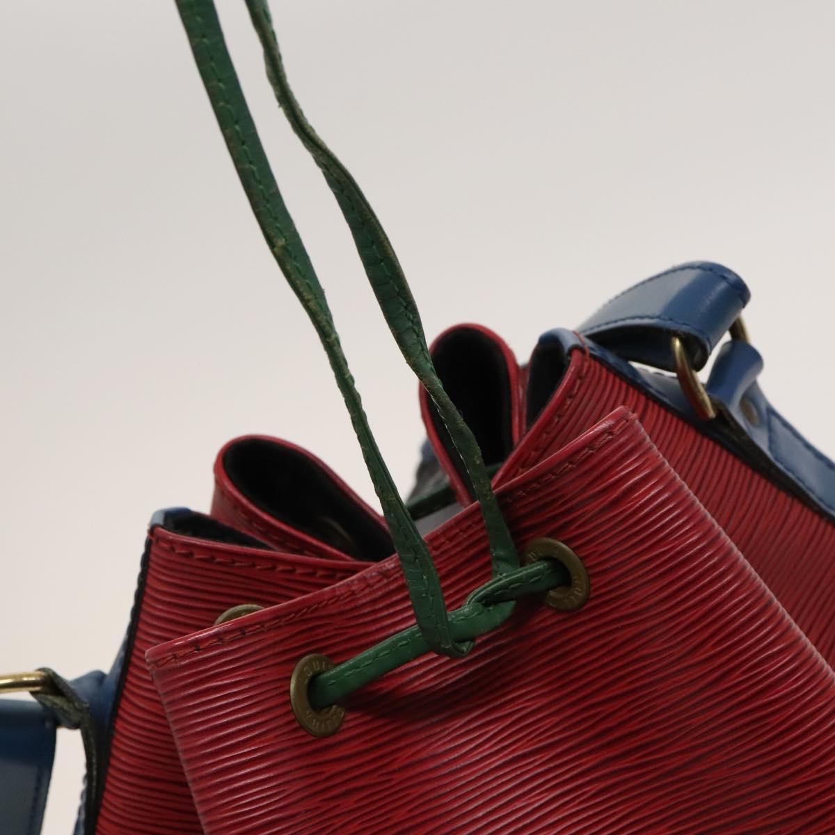 LOUIS VUITTON Epi Toriko Color Noe Bag Red Blue Green M44084 LV Auth 119123