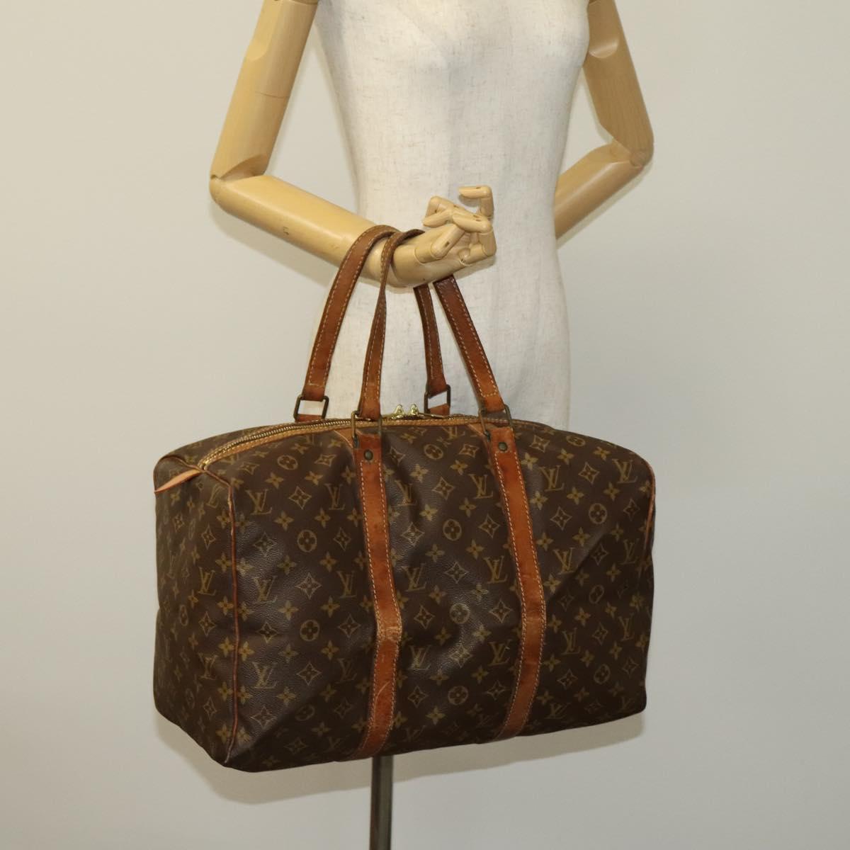 LOUIS VUITTON Monogram Sac Souple 45 Boston Bag M41624 LV Auth 119156