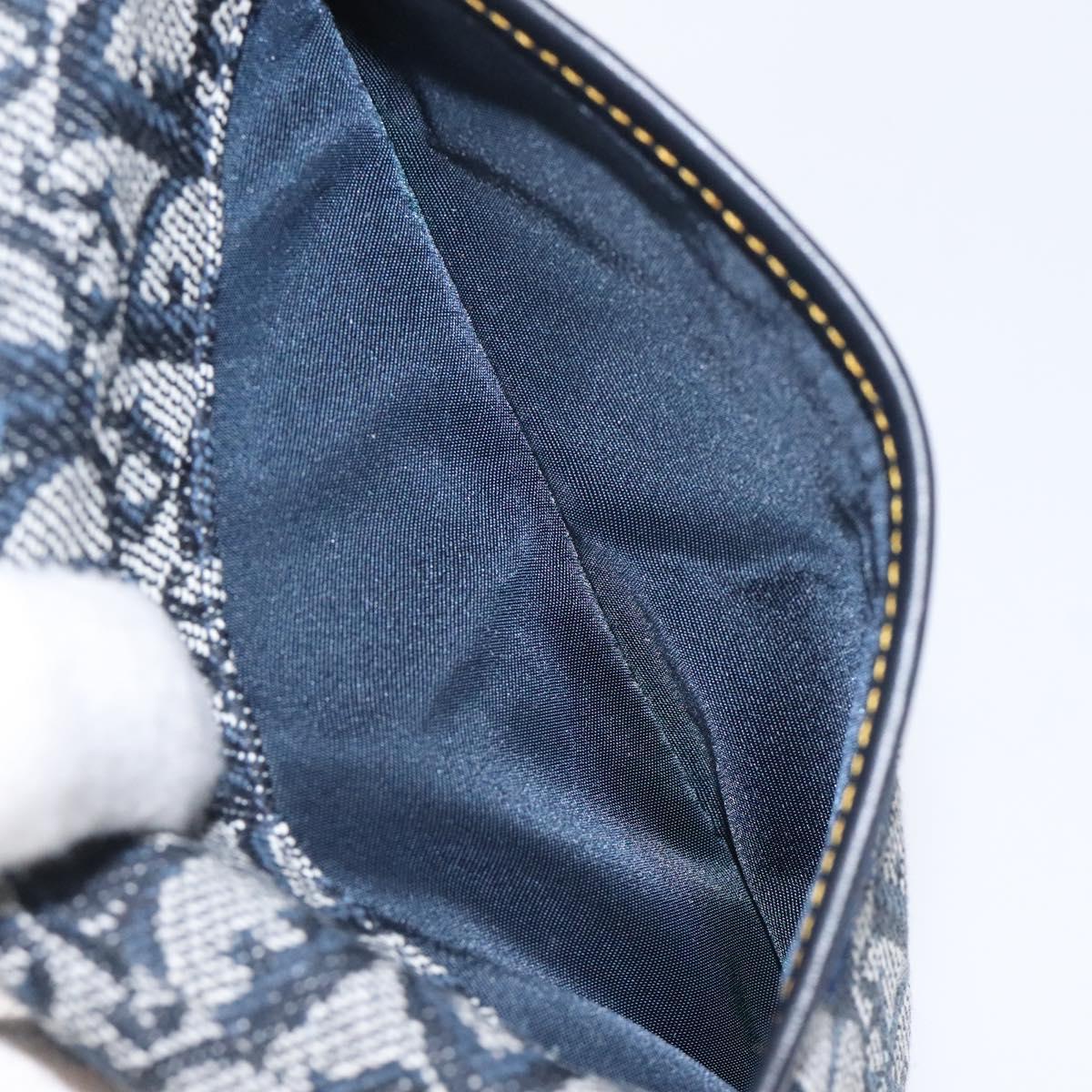 Christian Dior Trotter Canvas Pouch Navy Auth 119182
