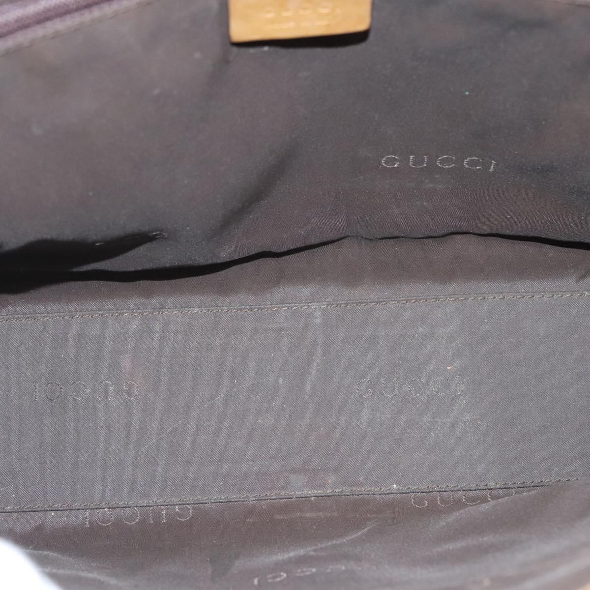 GUCCI GG Canvas Jackie Shoulder Bag Beige Gold 002 1073 3444 Auth 119187