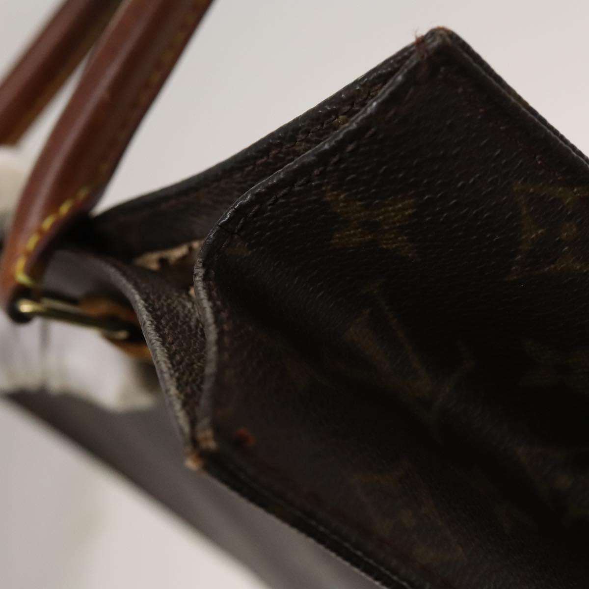 LOUIS VUITTON Monogram Sac Plat Hand Bag M51140 LV Auth 119195