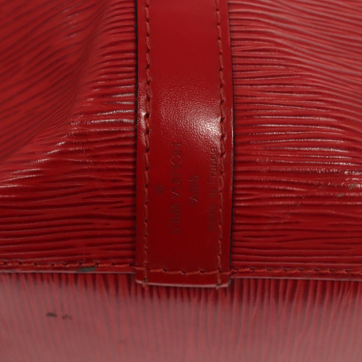 LOUIS VUITTON Epi Petit Noe Shoulder Bag Red M44107 LV Auth 119202