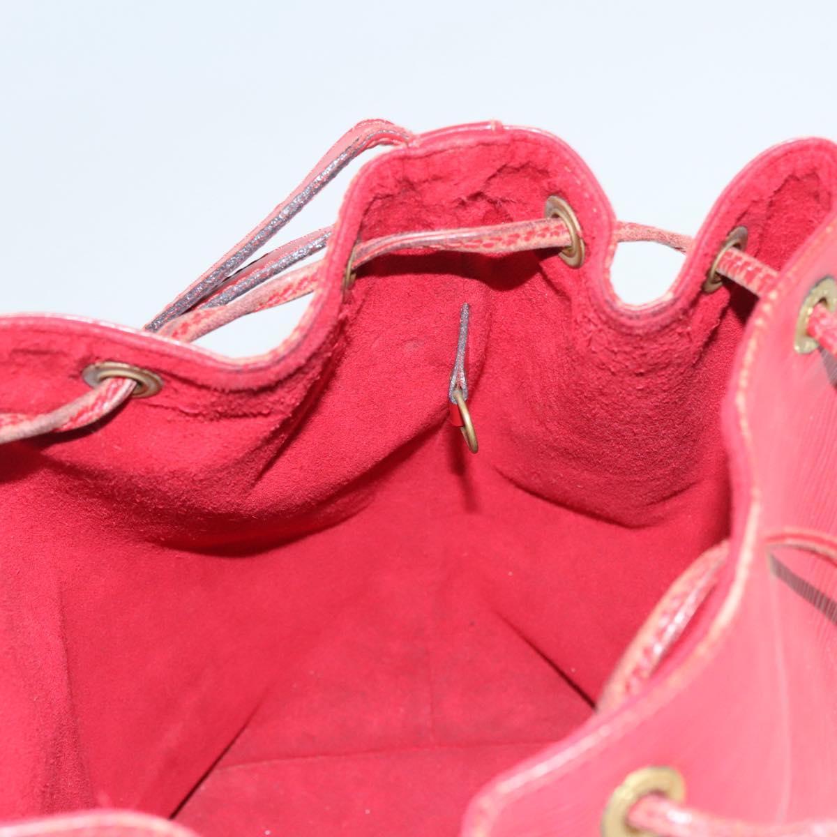 LOUIS VUITTON Epi Petit Noe Shoulder Bag Red M44107 LV Auth 119202