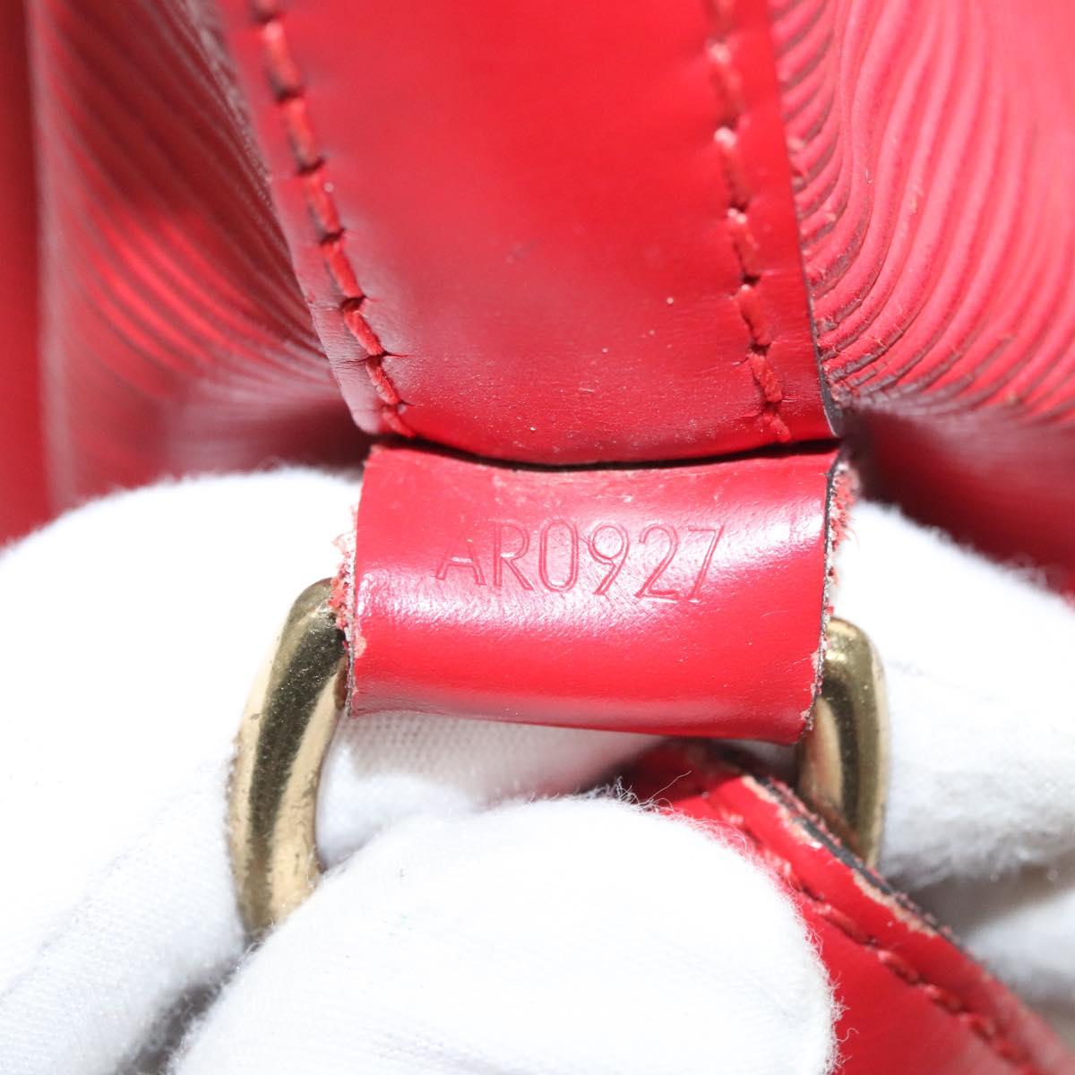 LOUIS VUITTON Epi Petit Noe Shoulder Bag Red M44107 LV Auth 119202