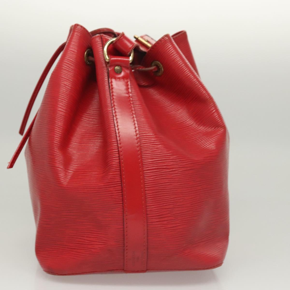 LOUIS VUITTON Epi Petit Noe Shoulder Bag Red M44107 LV Auth 119202