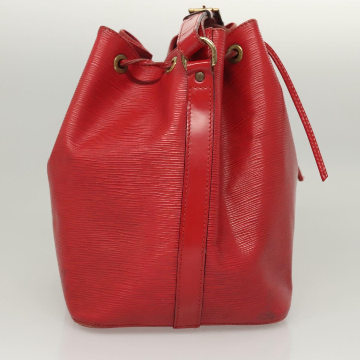 LOUIS VUITTON Epi Petit Noe Shoulder Bag Red M44107 LV Auth 119202