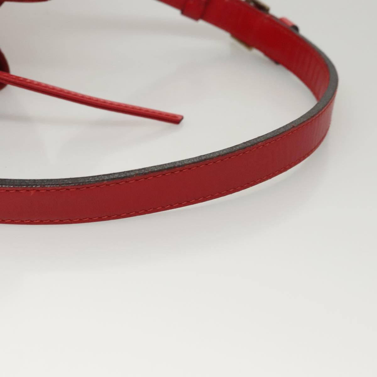 LOUIS VUITTON Epi Petit Noe Shoulder Bag Red M44107 LV Auth 119202