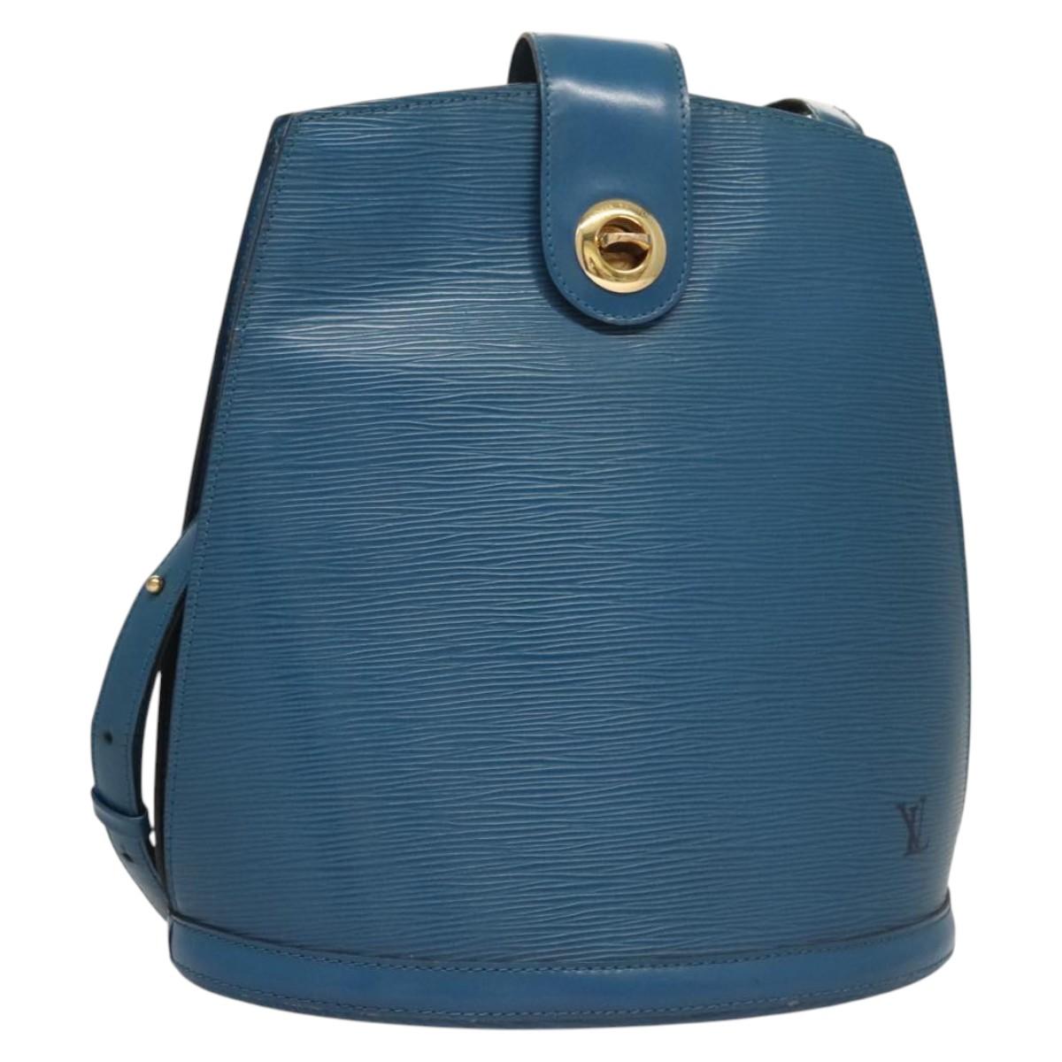 LOUIS VUITTON Epi Cluny Shoulder Bag Blue M52255 LV Auth 119203