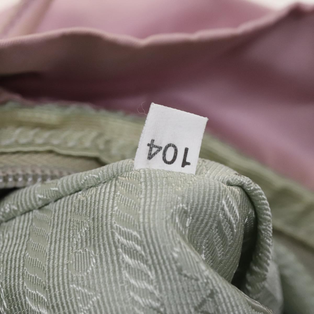 PRADA Backpack Nylon Pink Silver Auth 119214