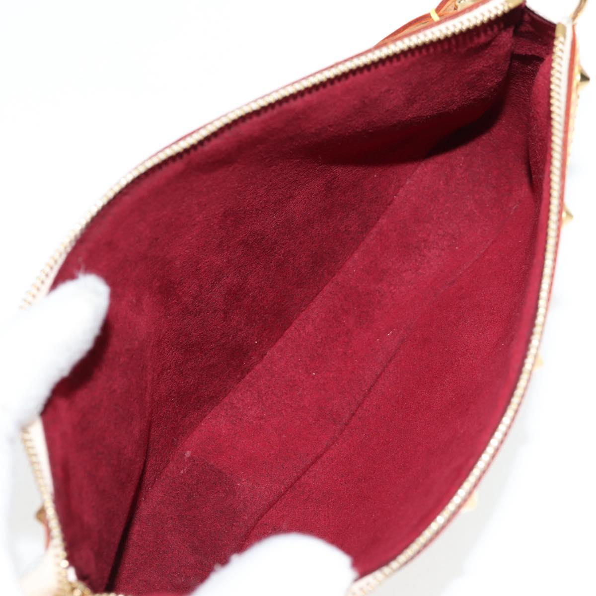 LOUIS VUITTON Multicolor Pochette Accessoires Pouch White M92649 Auth 119220SV