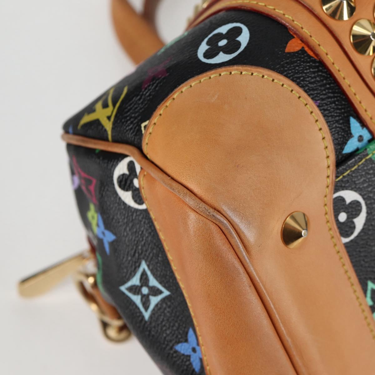 LOUIS VUITTON Monogram Multicolor Courtney MM Bag 2way Black M45642 Auth 119223V