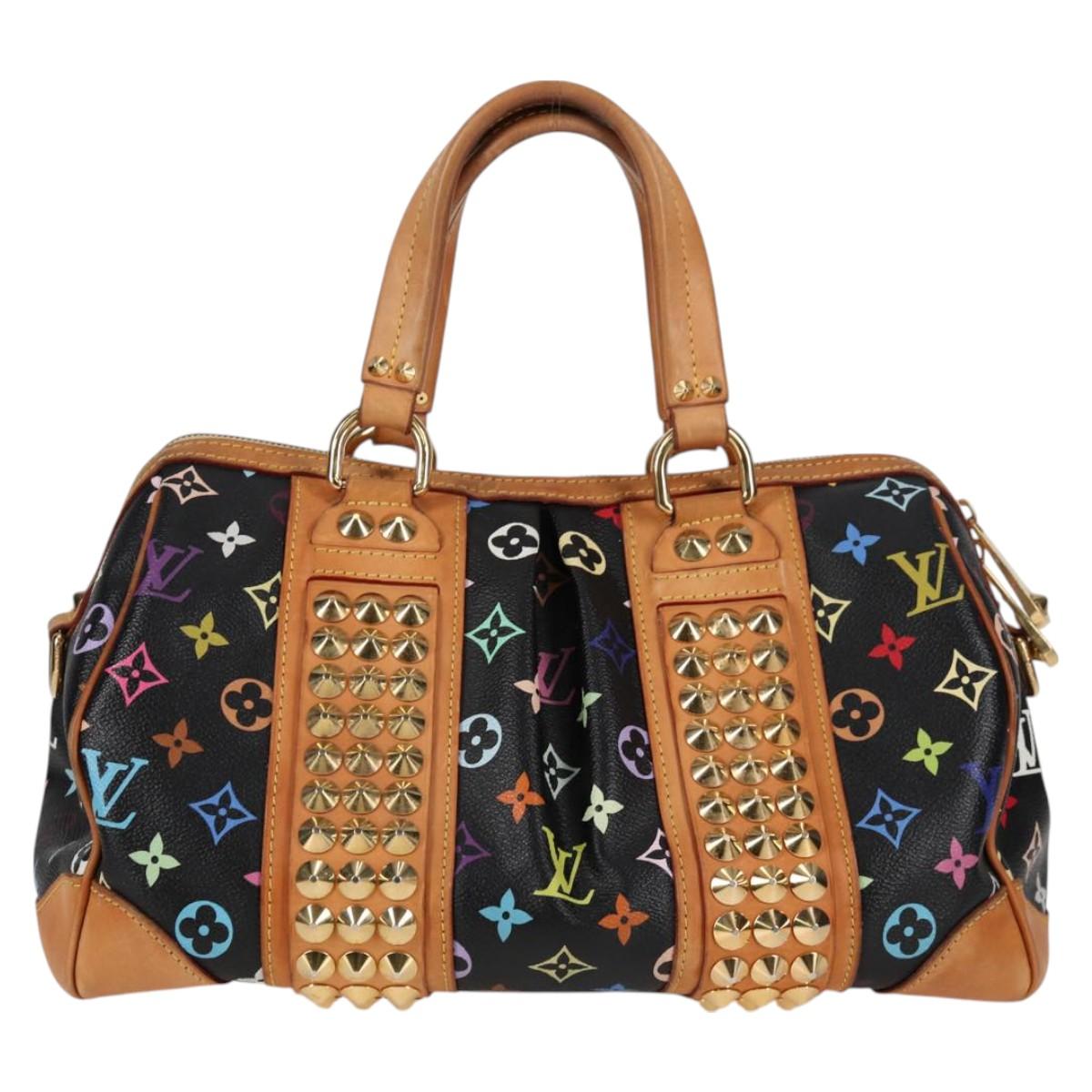 LOUIS VUITTON Monogram Multicolor Courtney MM Bag 2way Black M45642 Auth 119223V