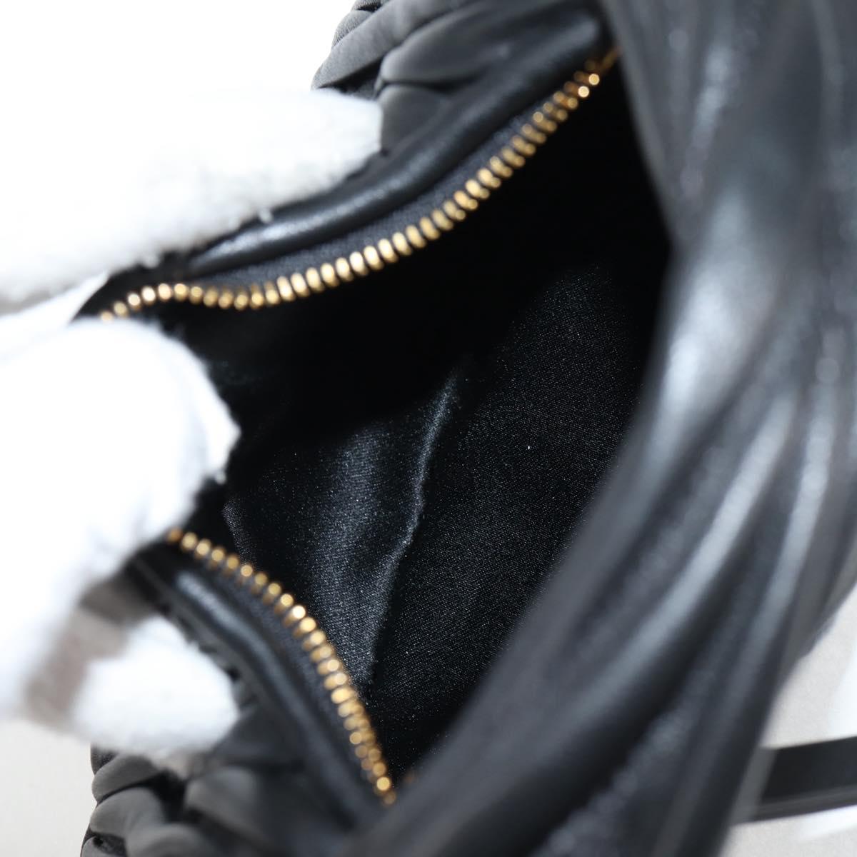 Miu Miu Matelasse Hand Bag Leather 2way Black Auth 119232SM