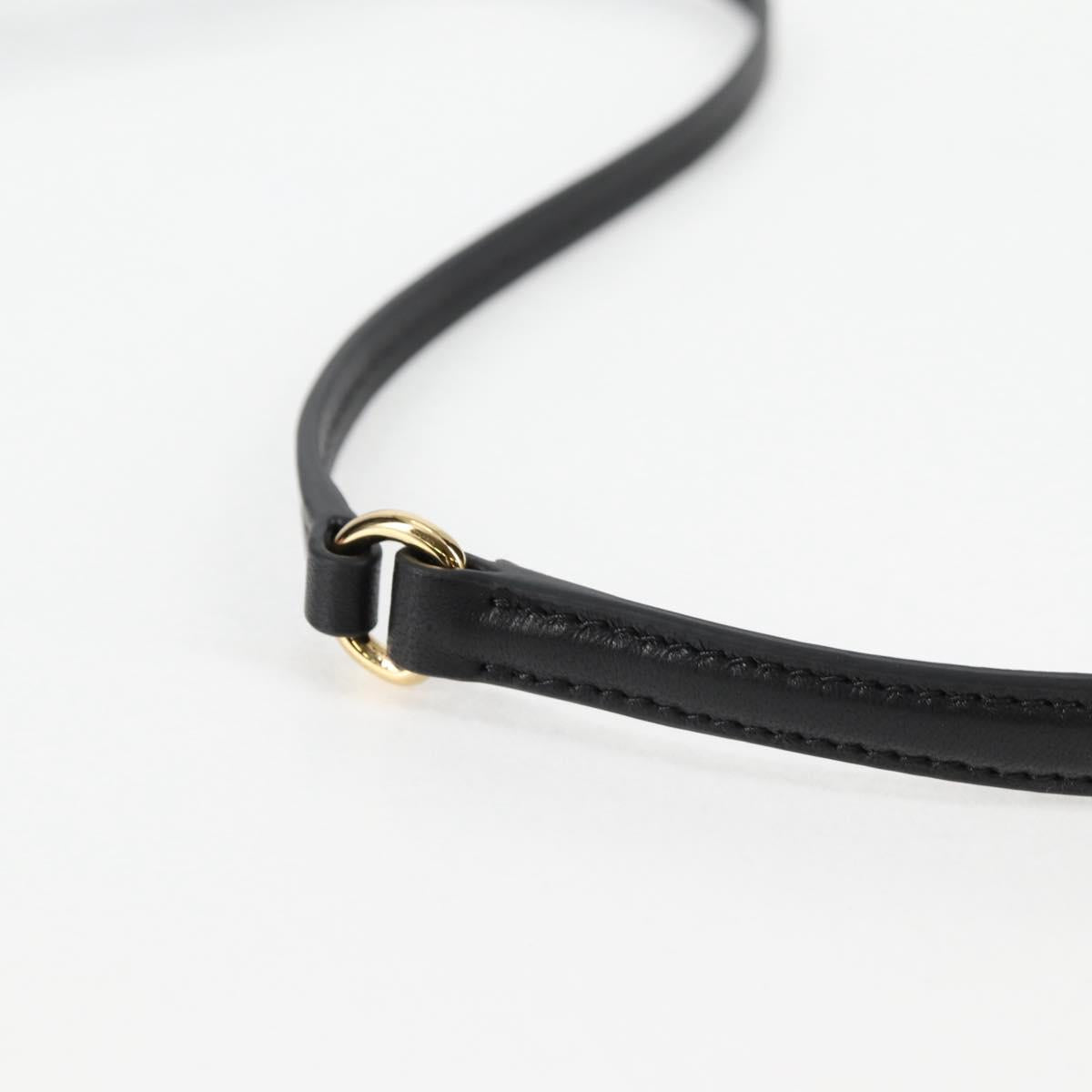 Miu Miu Matelasse Hand Bag Leather 2way Black Auth 119232SM