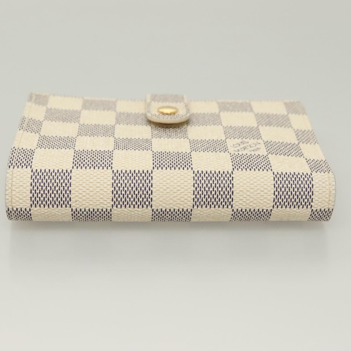 LOUIS VUITTON Damier Azur Portefeuille Viennois Wallet N61676 LV Auth 119248V