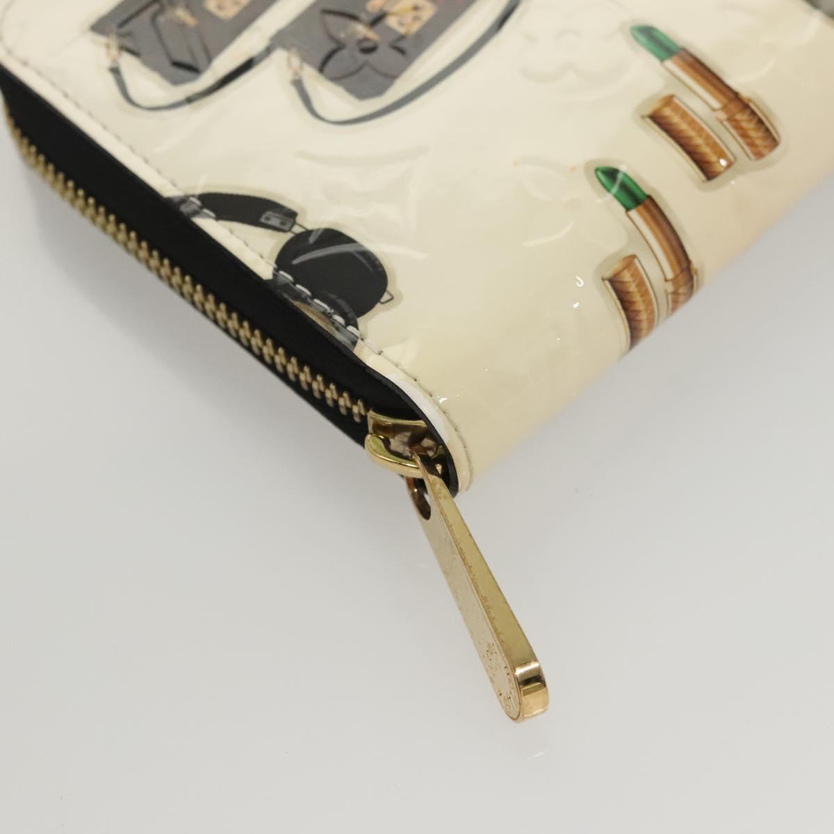 LOUIS VUITTON Monogram Vernis Nicolas Ghesquire Zippy Wallet M50370 Auth 119251