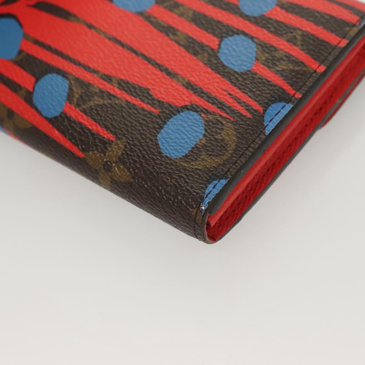 LOUIS VUITTON Monogram Jungle Dot Portefeuille Sarah Wallet M41381 Auth 119252V