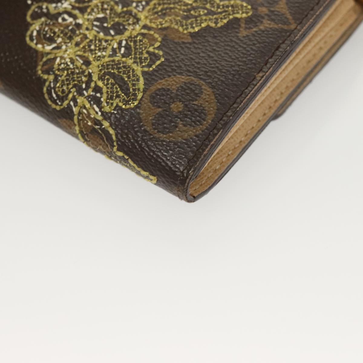 LOUIS VUITTON Monogram Dentelle Portefeuille Sarah Wallet M95390 LV Auth 119253V