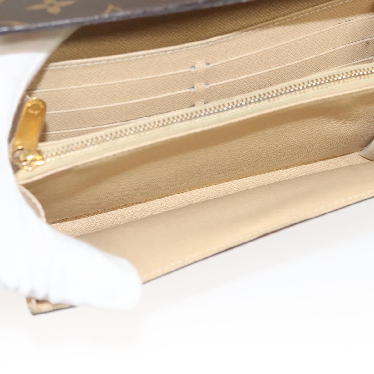 LOUIS VUITTON Monogram Dentelle Portefeuille Sarah Wallet M95390 LV Auth 119253V