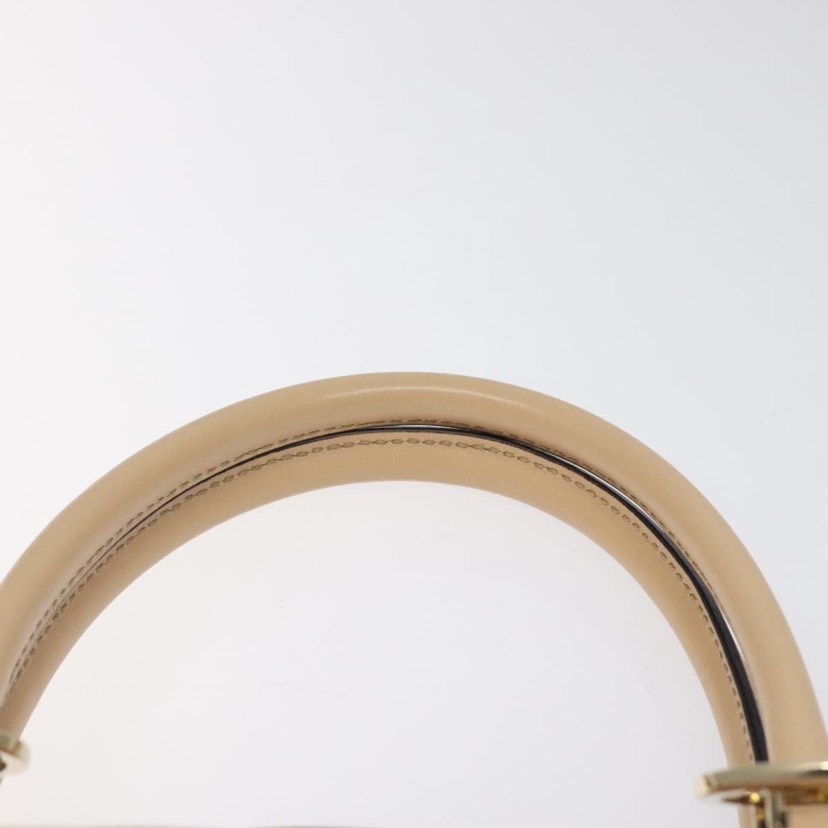 GUCCI GG Canvas Lovely Hand Bag Pink Gold 257069 Auth 119334