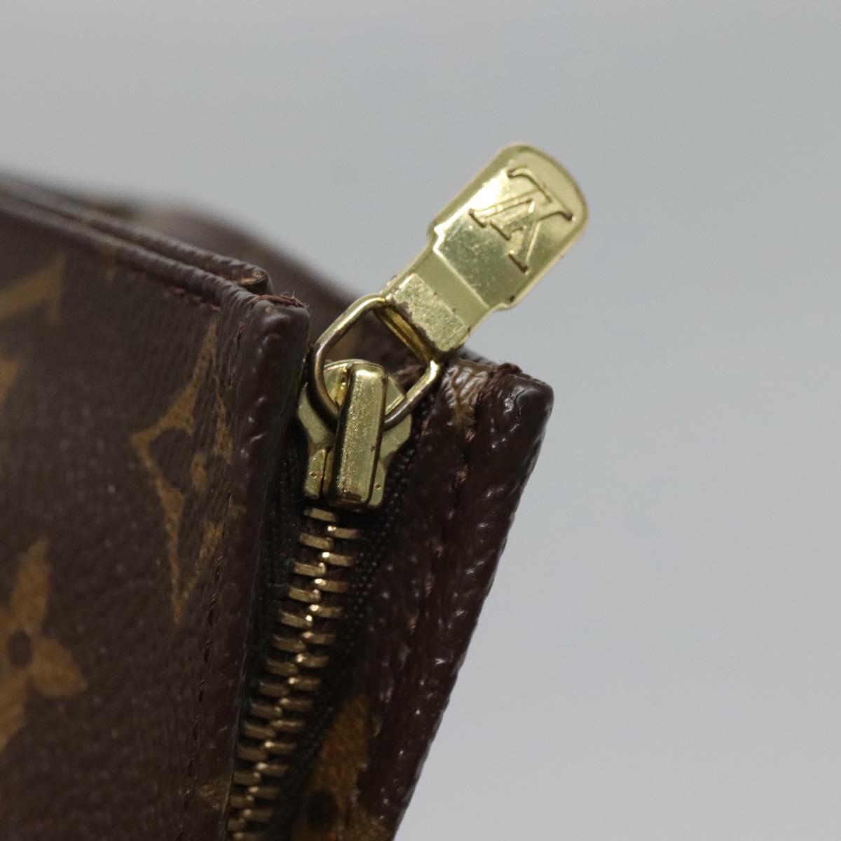 LOUIS VUITTON Monogram Poche Toilette 15 Pouch M47546 LV Auth 119343